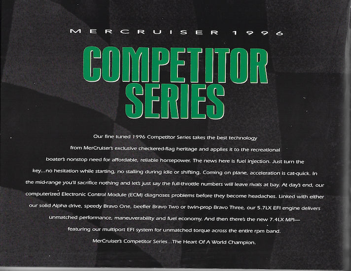 Mercury 1996 Mercruiser Brochure