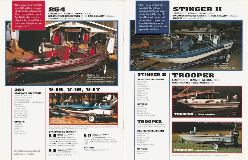 Bumble Bee 1990s Brochure