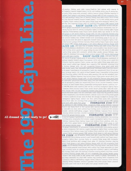 Cajun 1997 Brochure