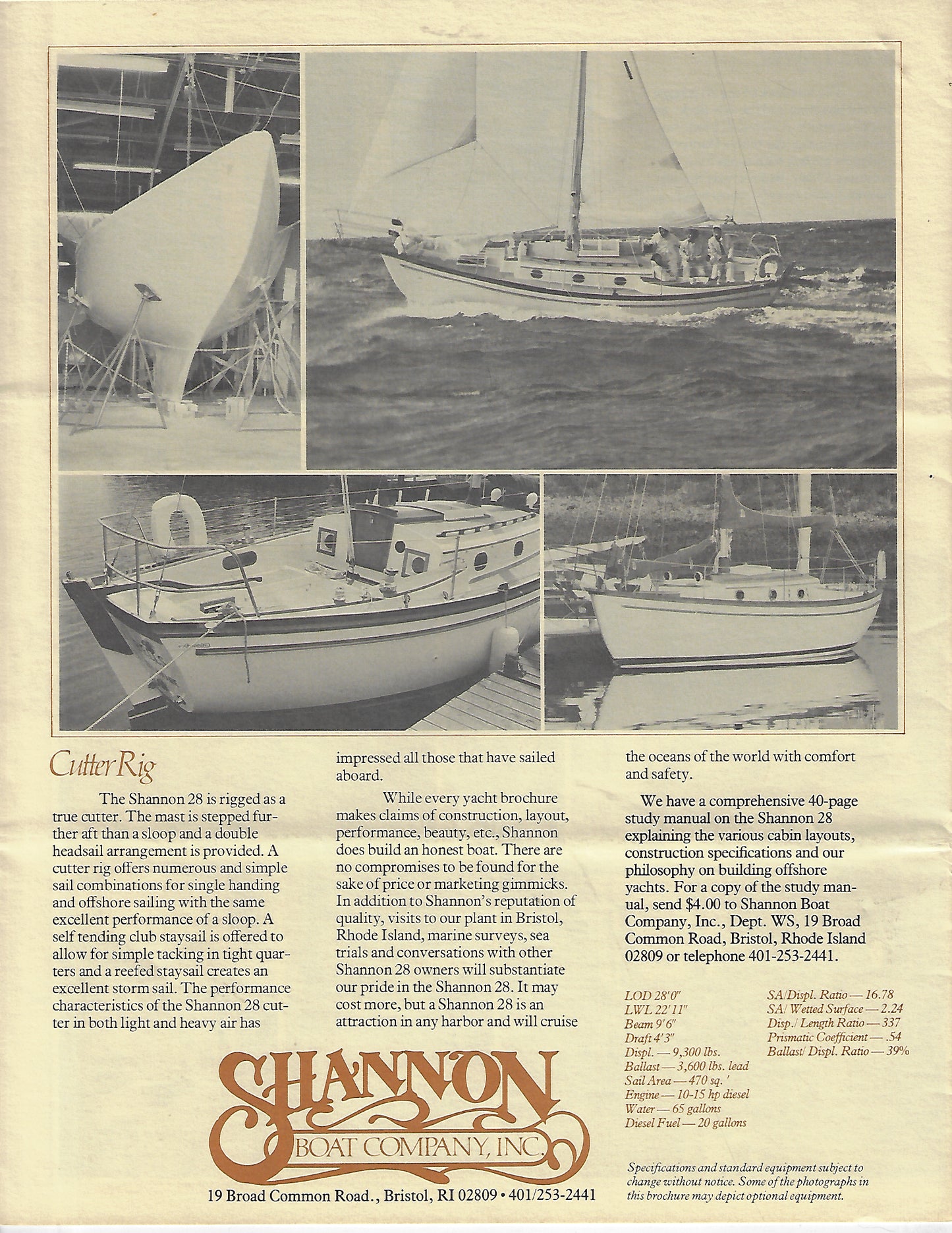 Shannon 28 Brochure