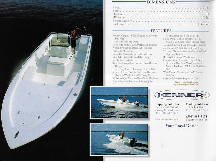 Kenner V-2102 Brochure