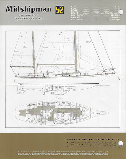 Cheoy Lee Midshipman 52 Brochure