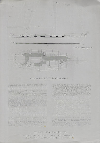 Cheoy Lee Pedrick 47 Specification Brochure