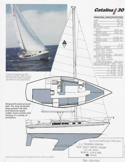 Catalina 30 Mark II Brochure