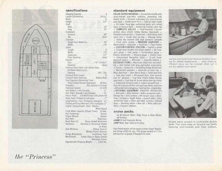 Owens Flagship 24 Cruiser Specification Brochure