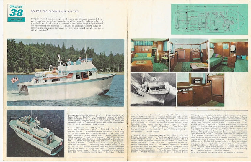 Tollycraft 1960s Brochure