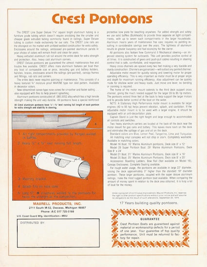 Crest 1975 Brochure