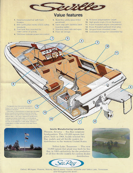 Sea Ray 1984 Seville Brochure