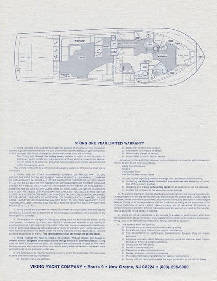 Viking 57 Convertible Specification Brochure