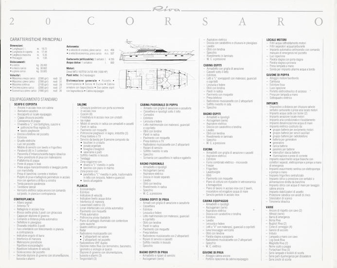 Riva Corsaro 20 Brochure