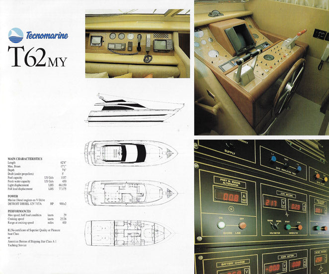 Tecnomarine T62 Motor Yacht Brochure