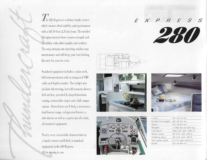 Thundercraft 1992 Brochure