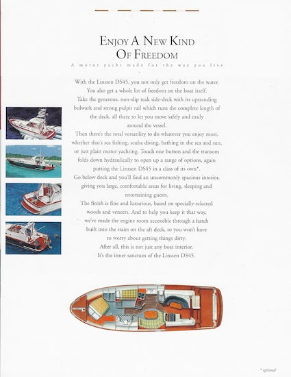 Linssen DS45 Launch Brochure