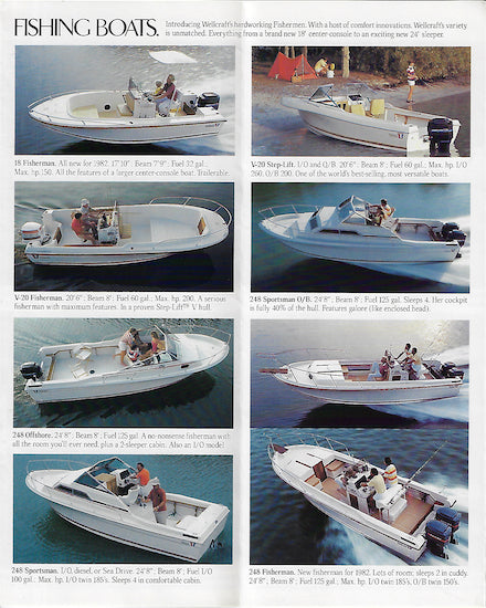 Wellcraft 1982 Abbreviated Brochure – SailInfo I boatbrochure.com