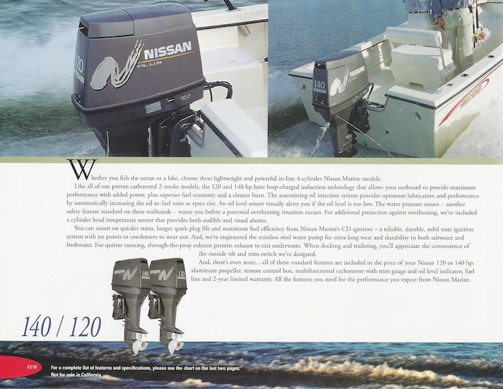 Nissan 2001 Outboard Brochure