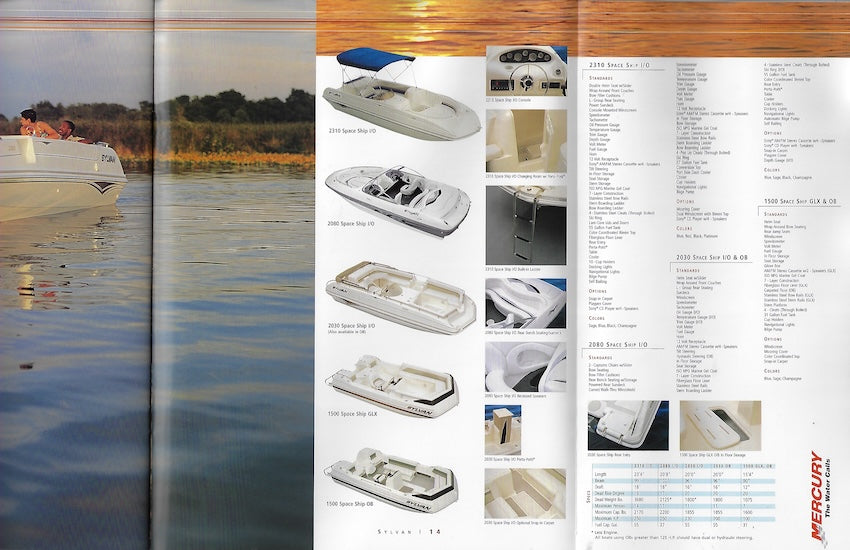 Sylvan 2001 Pleasure Brochure