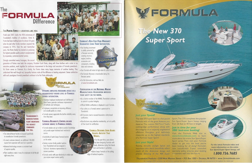 Formula 2001 Poster Brochure