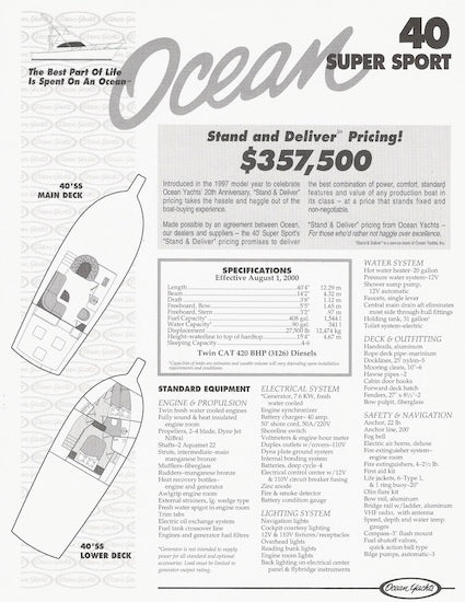 Ocean 40 Super Sport Brochure
