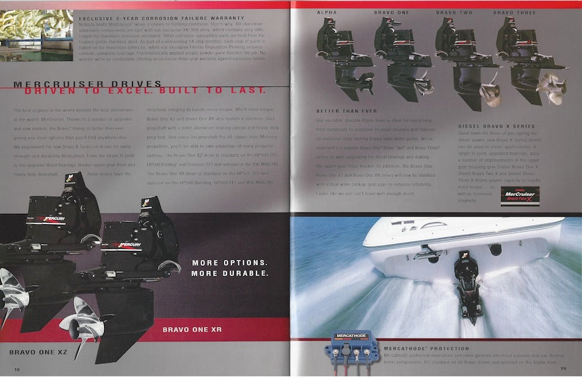 Mercury 2001 Mercruiser Sterndrives Brochure