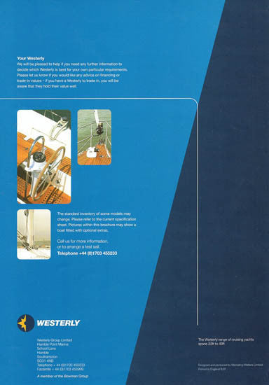 Westerly Oceanranger 38 Brochure