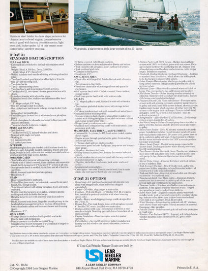 O'Day 31 Brochure