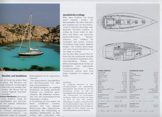 Grand Soleil 43 Brochure