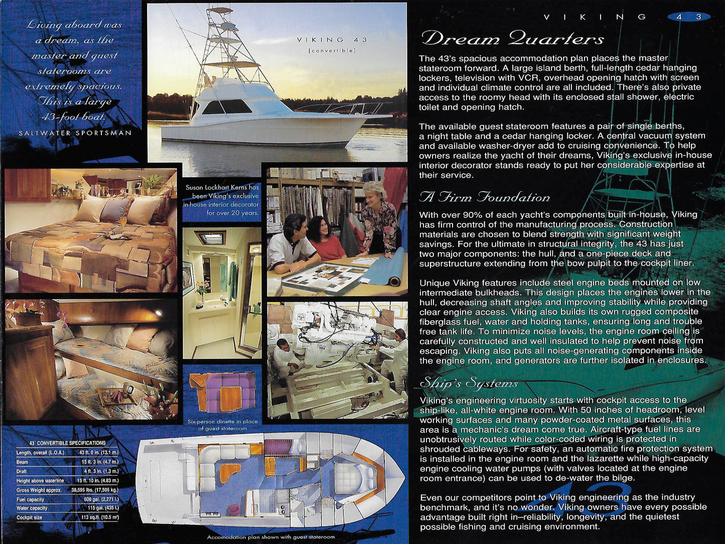 Viking 43 Convertible Brochure
