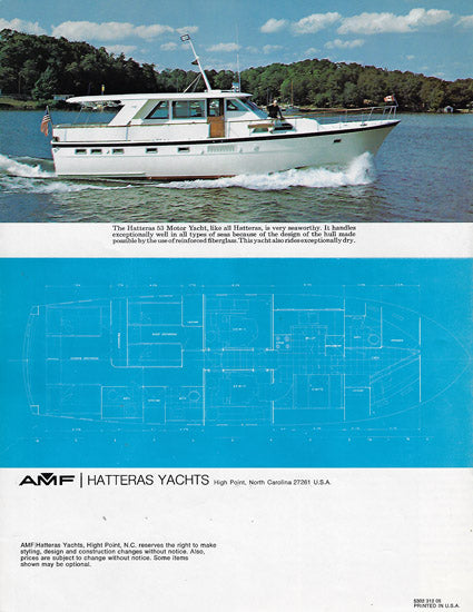 Hatteras 53 Motor Yacht Brochure