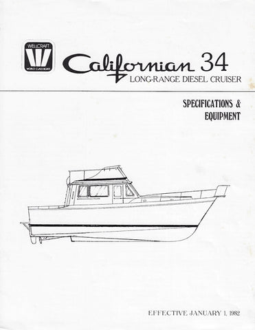 Wellcraft Californian 34 Specification Brochure