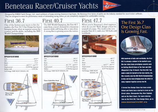 Beneteau 2003 Sail Brochure