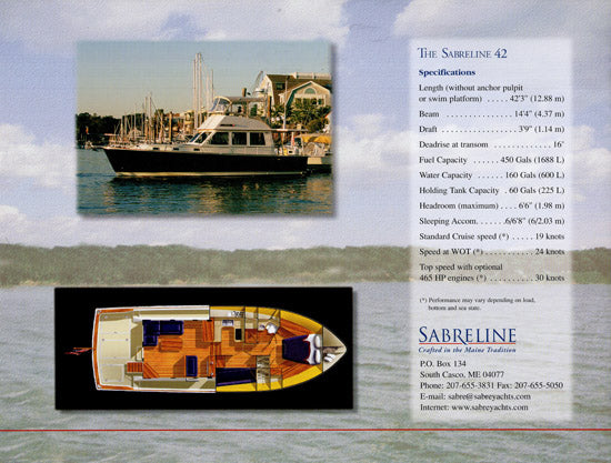 Sabreline 42 Brochure