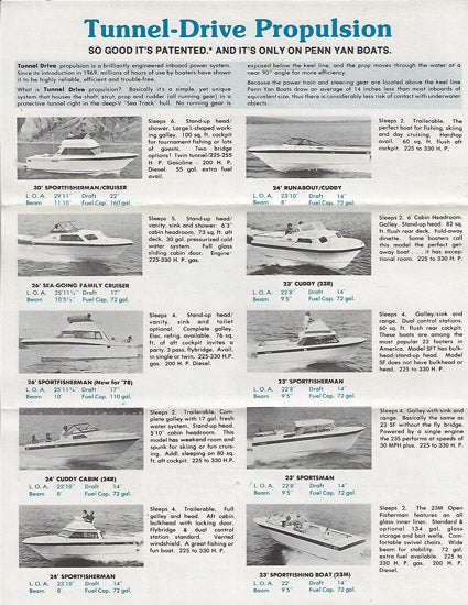 Penn Yan 1970s Brochure