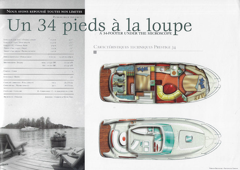 Jeanneau Prestige 34 Open Preliminary Brochure