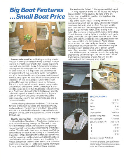 Schock 23 Performance Cruiser Brochure