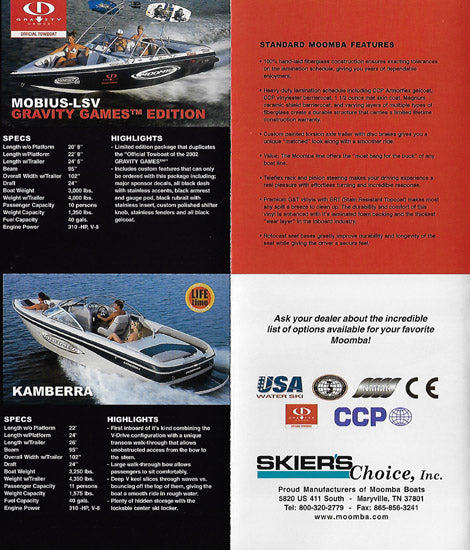 Moomba 2003 Abbreviated Brochure