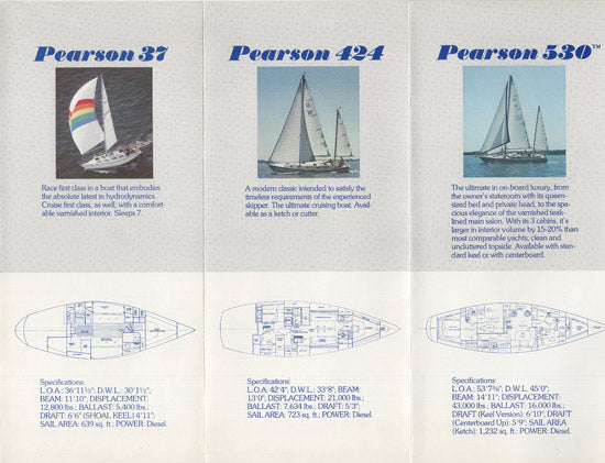 Pearson 1982 Brochure