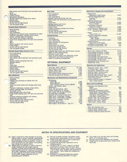 Hatteras 70 Cockpit Motor Yacht Specification Brochure
