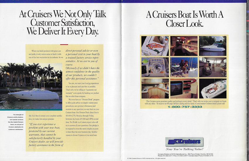 Cruisers 1994 Poster Brochure