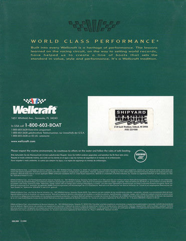 Wellcraft 2000 Brochure / Poster