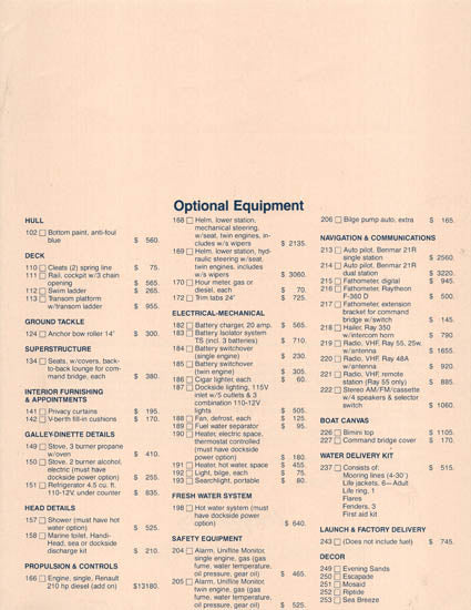 Uniflite 28 Mega Specification Brochure