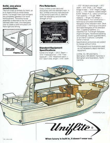Uniflite 26 Sedan Brochure