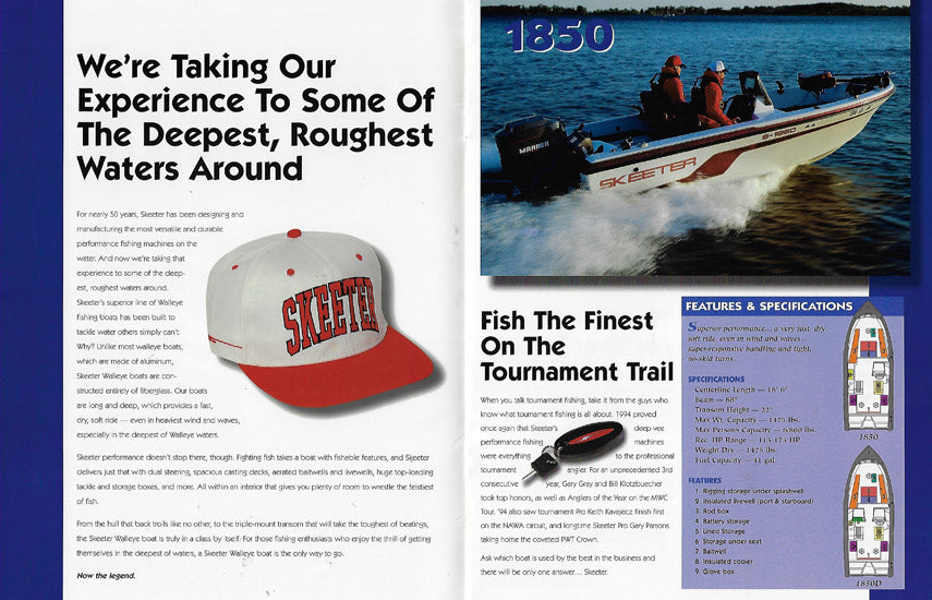 Skeeter 1995 Deep V Brochure