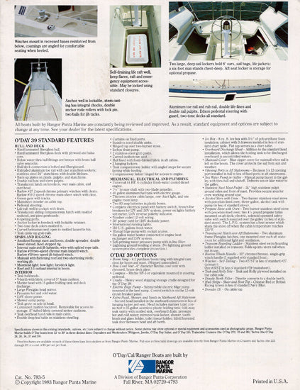 O'Day 39 Brochure