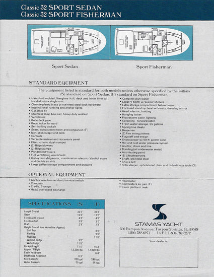 Stamas 32 Classic Series Brochure