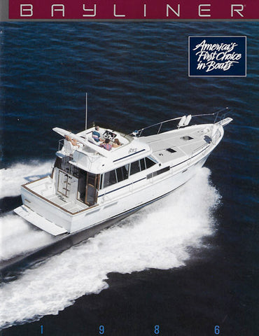 Bayliner 1986 Motoryacht Brochure