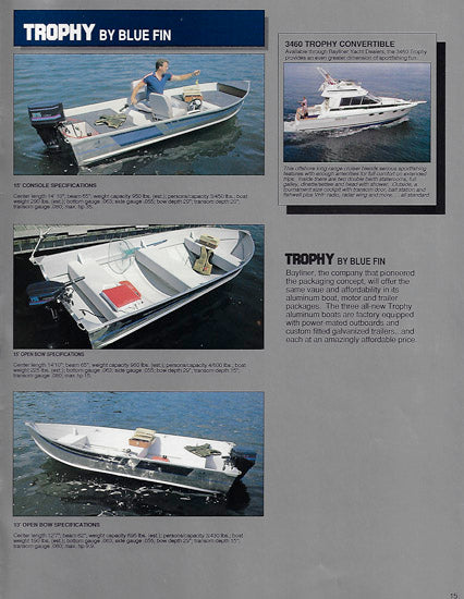 Bayliner 1987 Trophy Brochure