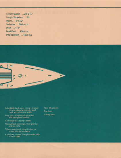 Chris Craft Shields One Design Specification Brochure
