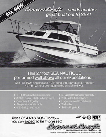 Correct Craft Sea Nautique 27 Brochure