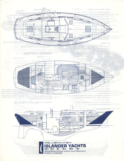 Islander Freeport 36 Center Cockpit Specification Brochure