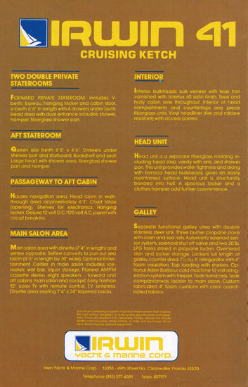 Irwin 41 Brochure
